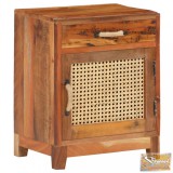 VID tömör újrahasznosított fa éjjeliszekrény 40 x 30 x 50 cm