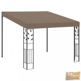 VID tópszínű falra szerelhető pavilon 3 x 3 x 2,5 m