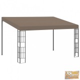 VID tópszínű falra szerelhető szövetpavilon 4 x 3 m