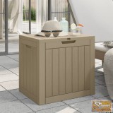 VID világosbarna polipropilén kerti tárolóláda 55,5x43x53 cm