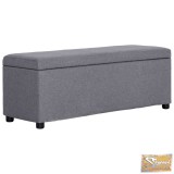 VID világosszürke poliészter pad tárolórekesszel 116 cm