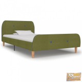 VID zöld szövetkárpitozású ágykeret 90 x 200 cm