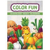 Vidám zöldségek és gyümölcsök kifestőkönyv - Trefl