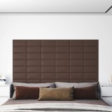 vidaXL 12 db barna műbőr fali panel 30 x 15 cm 0,54 m²