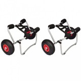 vidaXL 2 darab alumínium kajakszállító kocsi