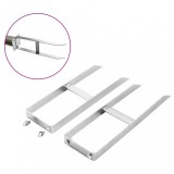 vidaXL 2 db acél wpc kerítéscövek 40 cm