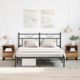 vidaXL 2 db antik fa színű szerelt fa éjjeliszekrény 40 x 35 x 50 cm