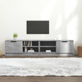 vidaXL 2 db betonszürke szerelt fa TV-szekrény 80x35x36,5 cm
