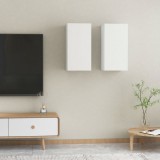 vidaXL 2 db fehér forgácslap TV-szekrény 30,5 x 30 x 60 cm