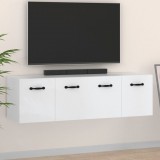 vidaXL 2 db fehér szerelt fa faliszekrény 80 x 35 x 36,5 cm