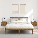 vidaXL 2 db füstös tölgy színű szerelt fa éjjeliszekrény 40x30x30 cm