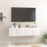 vidaXL 2 db magasfényű fehér függő tv-szekrény 60 x 30 x 30 cm