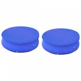 vidaXL 2 db medencetakaró 360-367 cm kerek talaj feletti medencékhez