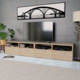 vidaXL 2 db tölgyfa színű faforgácslap tv szekrény 95 x 35 x 36 cm