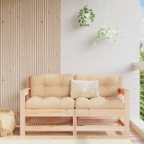 vidaXL 2 db tömör fenyőfa kerti szék párnákkal