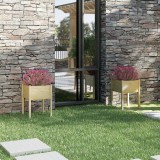 vidaXL 2 db tömör fenyőfa kerti virágtartó 50 x 50 x 70 cm