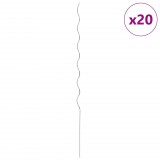 vidaXL 20 db spirál alakú horganyzott acél növény támaszték 170 cm