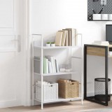 vidaXL 3 szintes fehér szerelt fa könyvespolc 60 x 27,6 x 90,5 cm