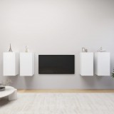 vidaXL 4 db fehér szerelt fa TV-szekrény 30,5 x 30 x 60 cm