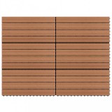 vidaXL 6 darab barna wpc csempe 60 x 30 cm 1 m²