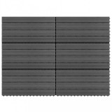 vidaXL 6 darab szürke wpc csempe 60 x 30 cm 1 m²