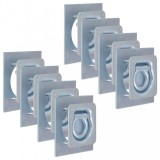 vidaXL 8 db horganyzott acél rögzítőgyűrű trélerhez 2000 kg