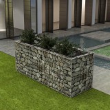 vidaXL Acél gabion magaságyás 270 x 90 x 100 cm