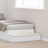 vidaXL Ágyfiókok fiókkal Fehér 80 x 36,5 x 16,5 cm Faanyag