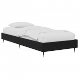 vidaXL Ágykeret Fekete Tölgy 80 x 200 cm Szerelt Fa