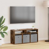 vidaXL Alacsony szekrény fiókkal Füstölt tölgy 87 x 27,5 x 43 cm