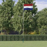 vidaXL Alumínium holland zászló és rúd 6,08 m