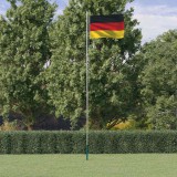 vidaXL Alumínium német zászló és rúd 6,08 m