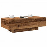 vidaXL Antik fa színű szerelt fa dohányzóasztal 100x49,5x31 cm