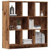 vidaXL Antik fa színű szerelt fa könyvszekrény 97,5 x 29,5 x 100 cm