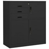 vidaXL Antracitszürke acél irodai szekrény 90 x 40 x 102 cm