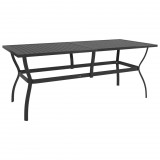 vidaXL Antracitszürke acél kerti asztal 190 x 80 x 72 cm
