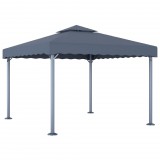 vidaXL Antracitszürke alumíniumpavilon 300 x 300 cm