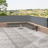 vidaXL Antracitszürke behúzható oldalsó napellenző 117 x 1200 cm