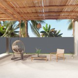 vidaXL Antracitszürke behúzható oldalsó napellenző 160 x 1000 cm
