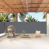 vidaXL Antracitszürke behúzható oldalsó napellenző 180 x 1000 cm