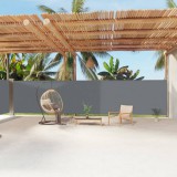 vidaXL Antracitszürke behúzható oldalsó napellenző 180 x 1200 cm