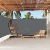 vidaXL Antracitszürke behúzható oldalsó napellenző 180 x 600 cm