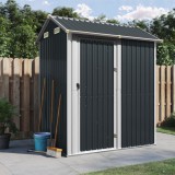 vidaXL antracitszürke horganyzott acél kerti fészer 192 x 152,5 x 237 cm