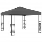 vidaXL Antracitszürke kerti pavilon 3 x 3 m
