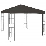 vidaXL Antracitszürke pavilon 3 x 3 m
