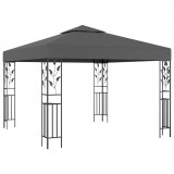 vidaXL Antracitszürke pavilon 3 x 3 m