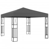 vidaXL Antracitszürke pavilon 3 x 3 m