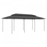 vidaXL Antracitszürke pavilon 600 x 298 x 270 cm