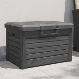 vidaXL Antracitszürke polipropilén kültéri párnatartó 73x50,5x46,5 cm