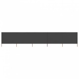 vidaXL Antracitszürke szövet 5-paneles szélfogó 600 x 80 cm